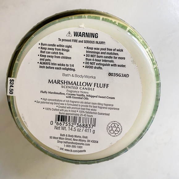 BBW Some bunny loves you marshmallow fluff candle - Picture 3 of 3